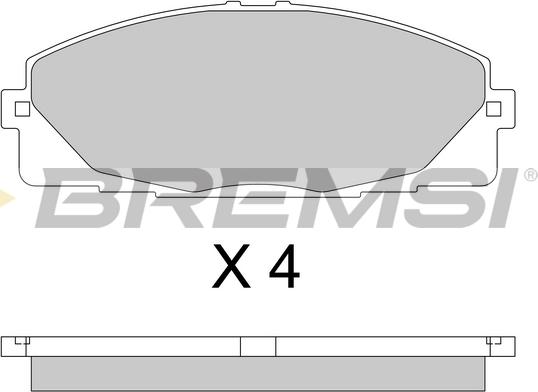 Bremsi BP3763 - Komplet Pločica, disk-kočnica www.molydon.hr