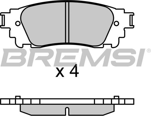 Bremsi BP3704 - Komplet Pločica, disk-kočnica www.molydon.hr