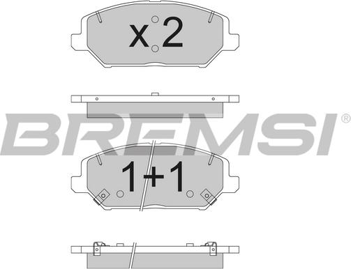 Bremsi BP3786 - Komplet Pločica, disk-kočnica www.molydon.hr