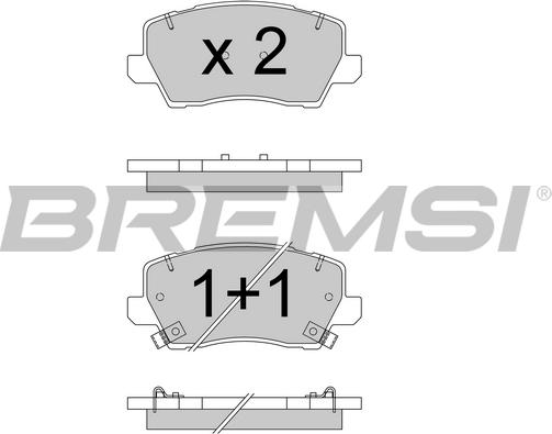 Bremsi BP3787 - Komplet Pločica, disk-kočnica www.molydon.hr