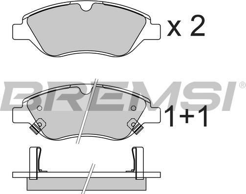 Bremsi BP3736 - Komplet Pločica, disk-kočnica www.molydon.hr