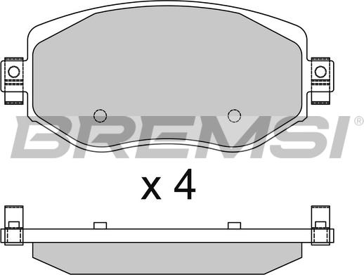 Bremsi BP3737 - Komplet Pločica, disk-kočnica www.molydon.hr