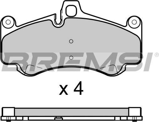 Bremsi BP3726 - Komplet Pločica, disk-kočnica www.molydon.hr