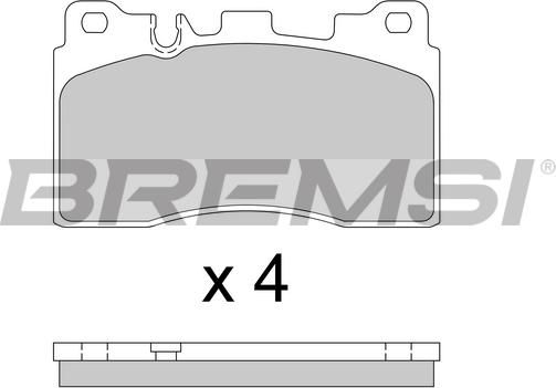 Bremsi BP3778 - Komplet Pločica, disk-kočnica www.molydon.hr