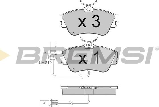 Bremsi BP2994 - Komplet Pločica, disk-kočnica www.molydon.hr