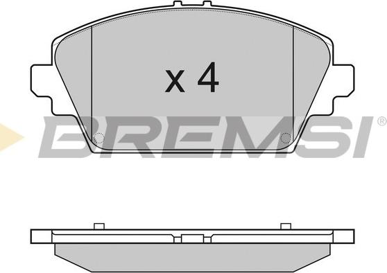 Bremsi BP2945 - Komplet Pločica, disk-kočnica www.molydon.hr