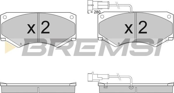 Bremsi BP2948 - Komplet Pločica, disk-kočnica www.molydon.hr