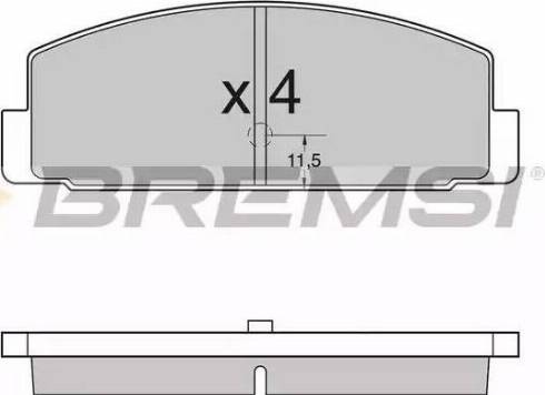 Bremsi BP2954 - Komplet Pločica, disk-kočnica www.molydon.hr