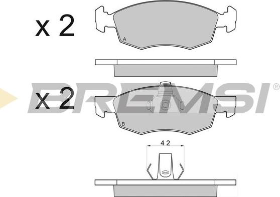 Bremsi BP2951 - Komplet Pločica, disk-kočnica www.molydon.hr