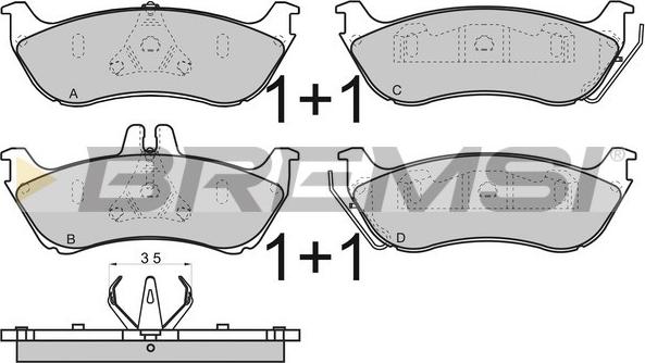 Bremsi BP2969 - Komplet Pločica, disk-kočnica www.molydon.hr