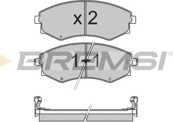 Bremsi BP2964 - Komplet Pločica, disk-kočnica www.molydon.hr