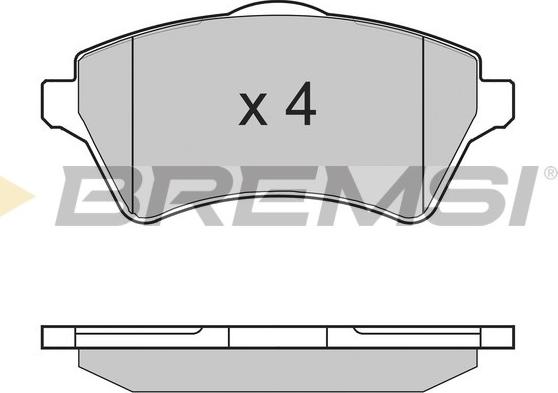 Bremsi BP2960 - Komplet Pločica, disk-kočnica www.molydon.hr