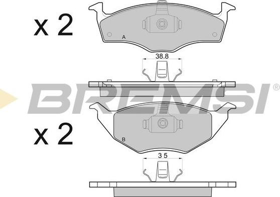 Bremsi BP2914 - Komplet Pločica, disk-kočnica www.molydon.hr