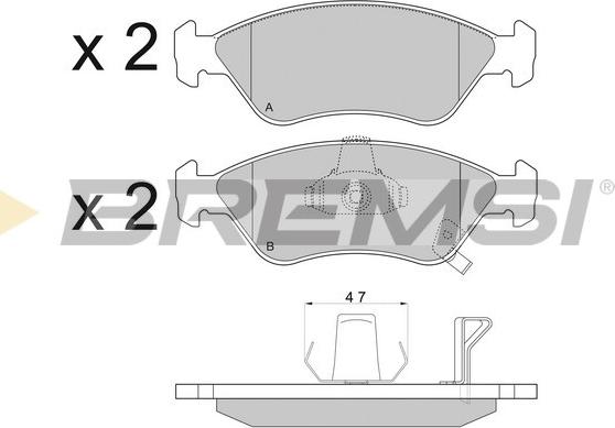 Bremsi BP2910 - Komplet Pločica, disk-kočnica www.molydon.hr