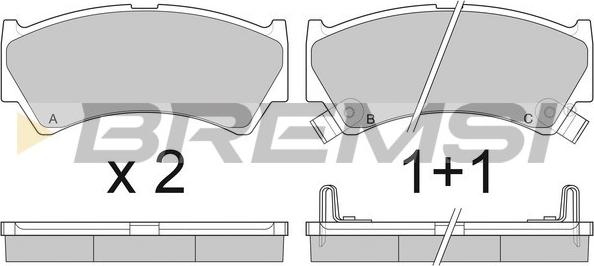 Bremsi BP2913 - Komplet Pločica, disk-kočnica www.molydon.hr