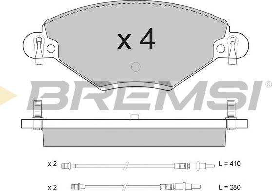 Bremsi BP2939 - Komplet Pločica, disk-kočnica www.molydon.hr