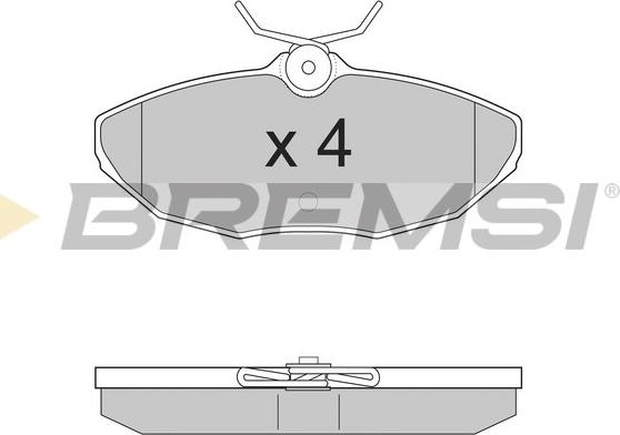 Bremsi BP2934 - Komplet Pločica, disk-kočnica www.molydon.hr