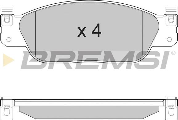 Bremsi BP2933 - Komplet Pločica, disk-kočnica www.molydon.hr