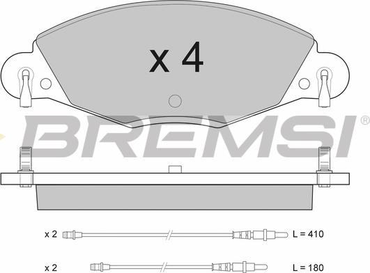 Bremsi BP2937 - Komplet Pločica, disk-kočnica www.molydon.hr