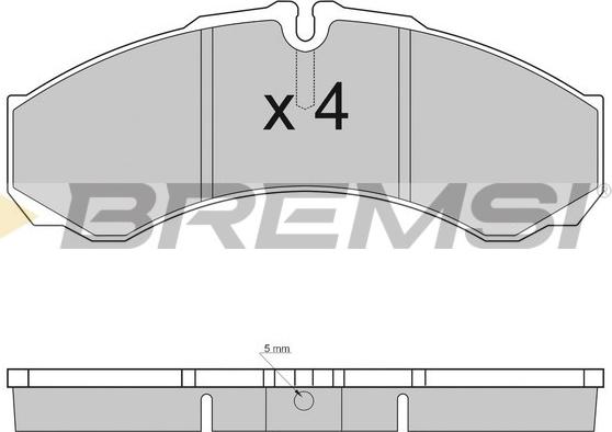 Bremsi BP2925 - Komplet Pločica, disk-kočnica www.molydon.hr