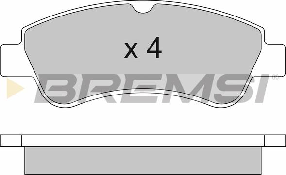 Bremsi BP2928 - Komplet Pločica, disk-kočnica www.molydon.hr