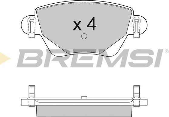 Bremsi BP2927 - Komplet Pločica, disk-kočnica www.molydon.hr