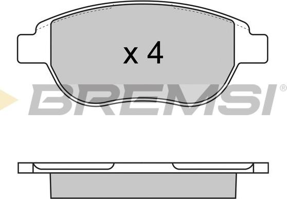 Bremsi BP2972 - Komplet Pločica, disk-kočnica www.molydon.hr