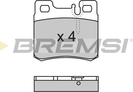 Bremsi BP2495 - Komplet Pločica, disk-kočnica www.molydon.hr