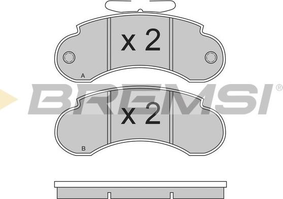 Bremsi BP2490 - Komplet Pločica, disk-kočnica www.molydon.hr