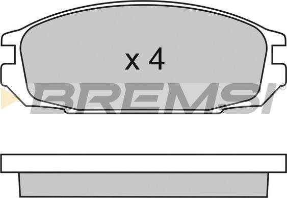 Bremsi BP2445 - Komplet Pločica, disk-kočnica www.molydon.hr