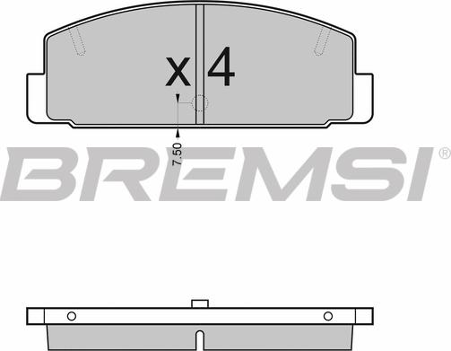 Bremsi BP2448 - Komplet Pločica, disk-kočnica www.molydon.hr