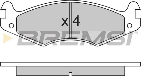 Bremsi BP2459 - Komplet Pločica, disk-kočnica www.molydon.hr