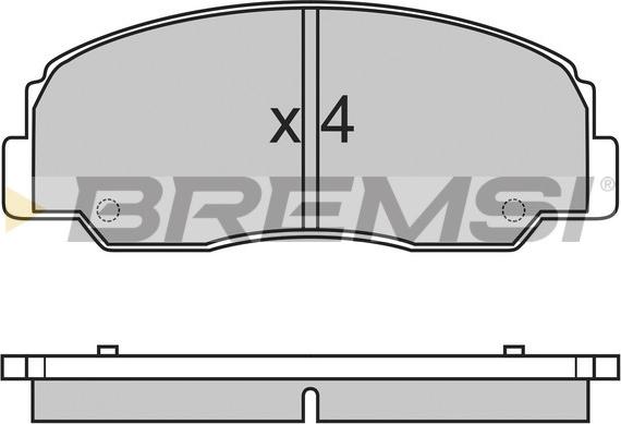 Bremsi BP2461 - Komplet Pločica, disk-kočnica www.molydon.hr