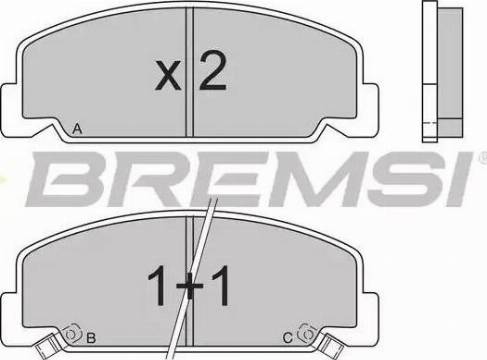 Bremsi BP2406 - Komplet Pločica, disk-kočnica www.molydon.hr