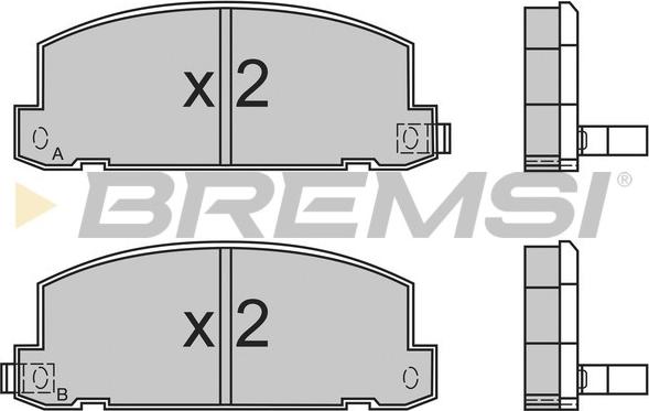 Bremsi BP2400 - Komplet Pločica, disk-kočnica www.molydon.hr