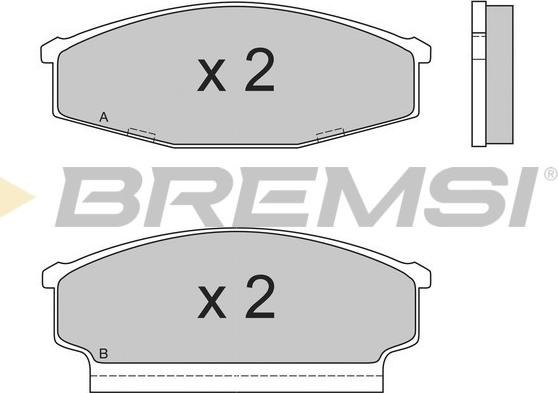 Bremsi BP2408 - Komplet Pločica, disk-kočnica www.molydon.hr