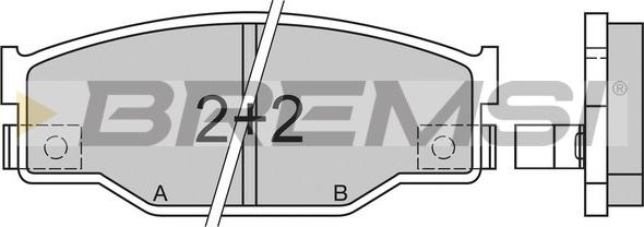 Bremsi BP2403 - Komplet Pločica, disk-kočnica www.molydon.hr