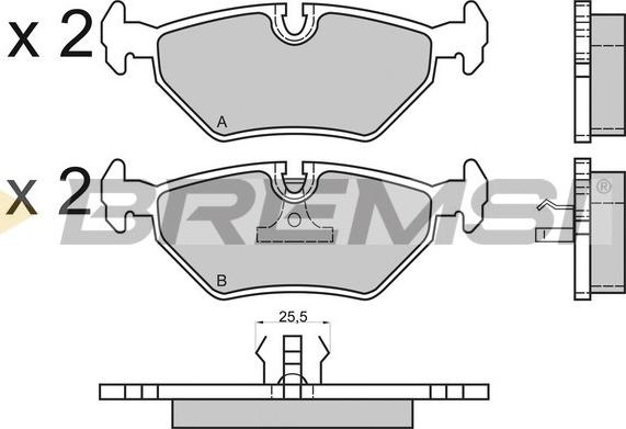 Bremsi BP2415 - Komplet Pločica, disk-kočnica www.molydon.hr