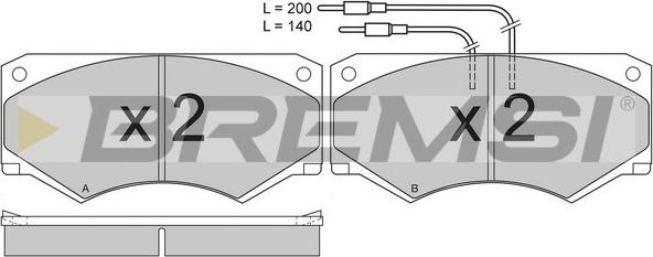 Bremsi BP2416 - Komplet Pločica, disk-kočnica www.molydon.hr