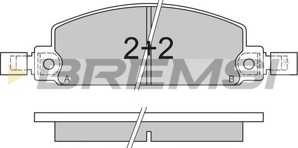 Bremsi BP2413 - Komplet Pločica, disk-kočnica www.molydon.hr