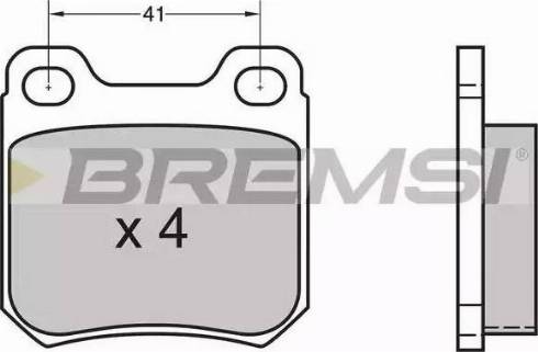 Bremsi BP2412 - Komplet Pločica, disk-kočnica www.molydon.hr