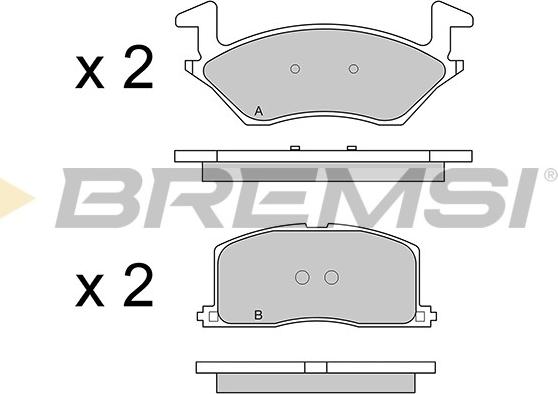 Bremsi BP2481 - Komplet Pločica, disk-kočnica www.molydon.hr