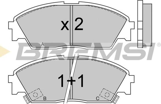 Bremsi BP2479 - Komplet Pločica, disk-kočnica www.molydon.hr