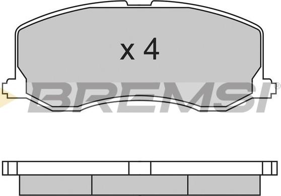 Bremsi BP2596 - Komplet Pločica, disk-kočnica www.molydon.hr