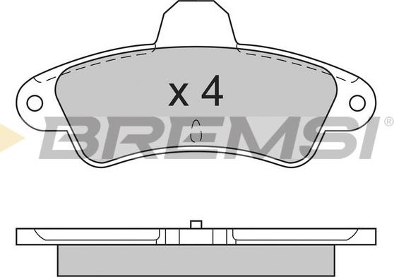 Bremsi BP2593 - Komplet Pločica, disk-kočnica www.molydon.hr