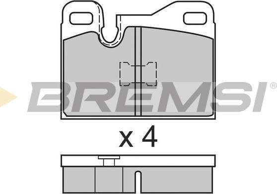 Bremsi BP2555 - Komplet Pločica, disk-kočnica www.molydon.hr