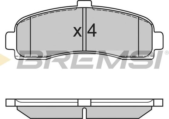 Bremsi BP2563 - Komplet Pločica, disk-kočnica www.molydon.hr