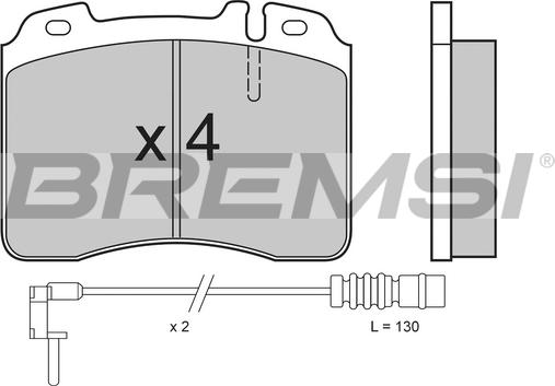 Bremsi BP2506 - Komplet Pločica, disk-kočnica www.molydon.hr