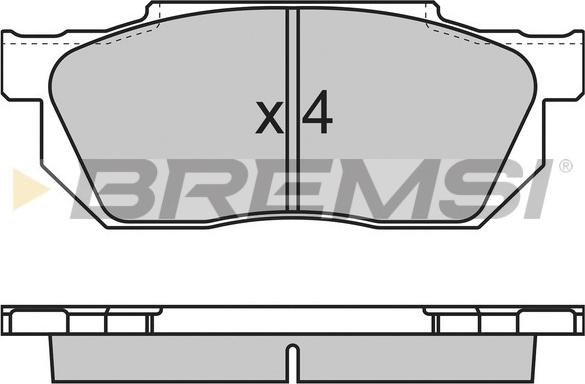 Bremsi BP2501 - Komplet Pločica, disk-kočnica www.molydon.hr