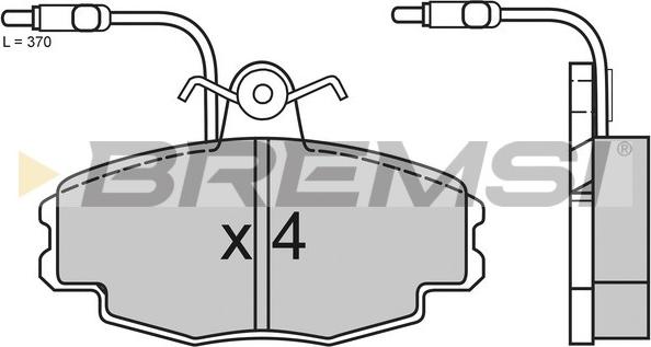 Bremsi BP2528 - Komplet Pločica, disk-kočnica www.molydon.hr